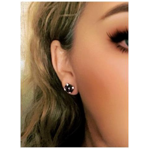 Confezione Da 2 Paia Di Orecchini In Cristallo Sw E Argento, 10µ. C1 - Foto 7