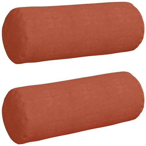 Cuscini a rullo 2 pcs Rosso Arancio Ø 25 x 70 cm - Foto 1