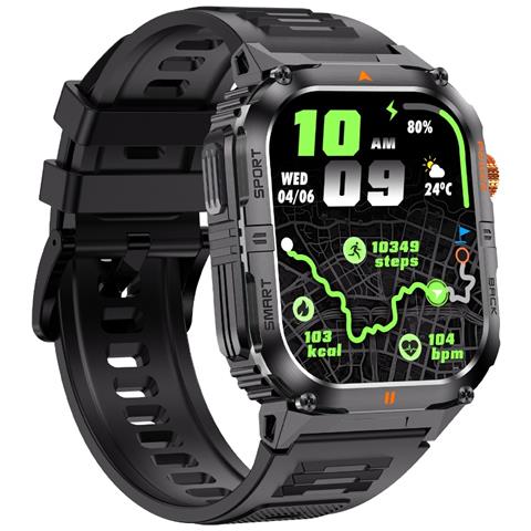 Smartwatch Multifunzione Con Monitoraggio Della Salute E Chiamate Bluetooth Black - Foto 2