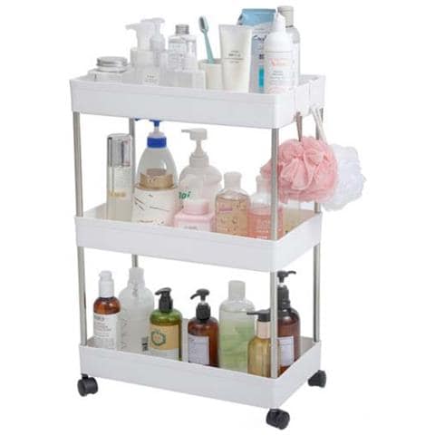 Carrello Mobile Stretto A 3 Ripiani: Organizzazione E Risparmio Spazio - Foto 1