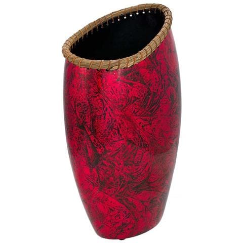 Vaso In Ceramica Rossa 28x17,5x48h - Foto 1