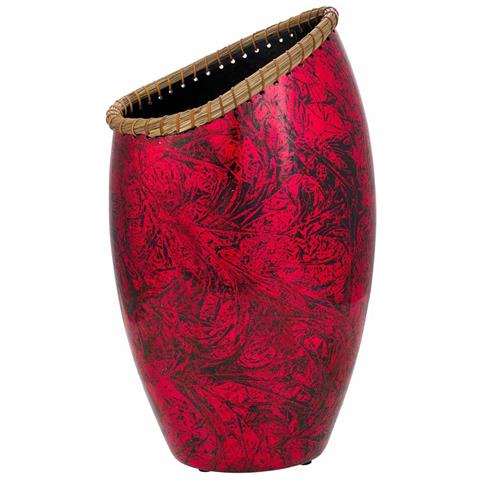 Vaso In Ceramica Rossa 28x17,5x48h - Foto 2
