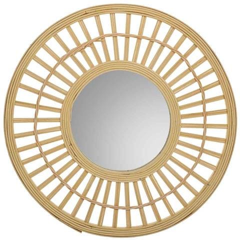 Specchio In Bambù Marrone D46,5x2h - Foto 2