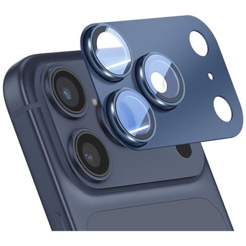 Protezione Obiettivo Fotocamera Per Iphone 17 Pro Pictureperfect Telaio In Alluminio, Blu - Foto 1