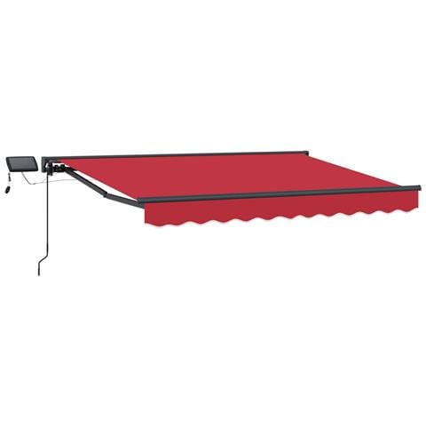 Cornice per Tenda Manuale con LED Rosso 3 x 2,5 m - Foto 1