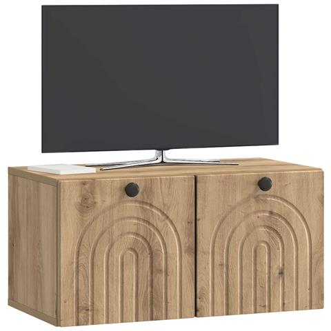 Mobile Porta TV da Muro Rovere Artigianale 59,5 x 31 x 30 cm - Foto 2
