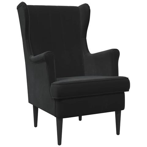 Poltrona Nero Velluto - Foto 1