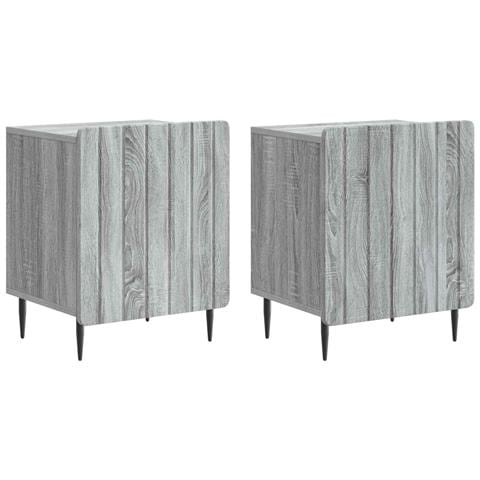 Armadio da Notte 2 pcs Grigio Sonoma 43 x 34,5 x 52 cm - Foto 1
