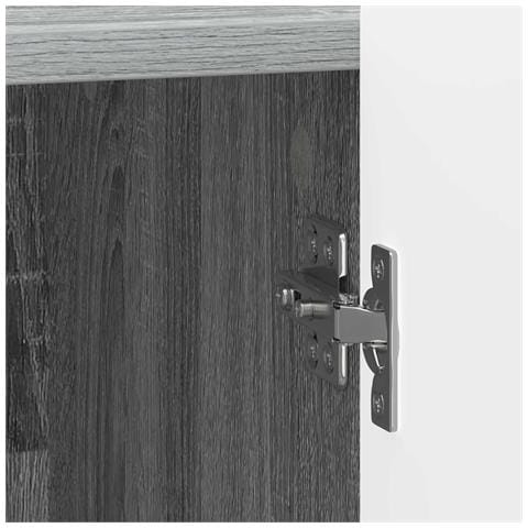 Armadio da Notte 2 pcs Grigio Sonoma 43 x 34,5 x 52 cm - Foto 9