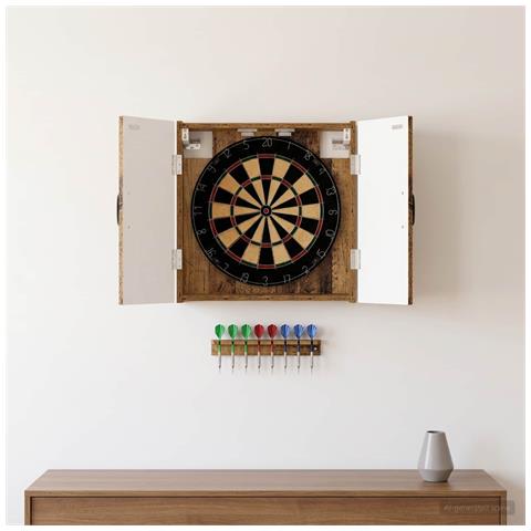 Armadio per Dartboard HAARLEM Legno antico Legno ingegnerizzato - Foto 2