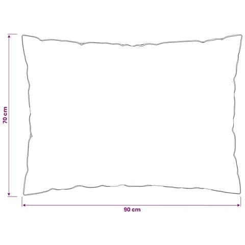 Cuscino 2 pz 70 x 90 cm Lana Australiana Bianco - Foto 7