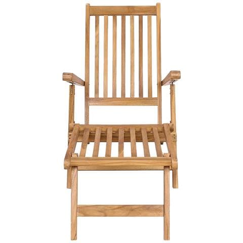 Sedia da Ponte Pieghevole 2 pcs Naturale Legno di teak solido - Foto 2