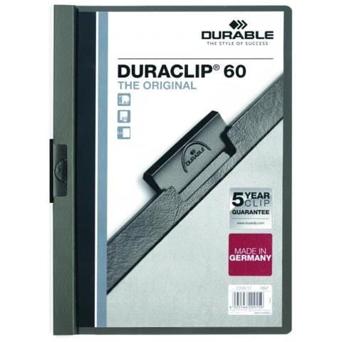pz. 1 Cartelline Duraclip 6 mmgrigio antracite A4 2209-57 - Foto 2