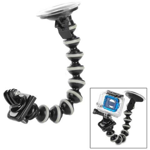 Supporto Da Auto A Ventosa St-112 Per Camera Gopro Hd Hero 2 / 3 / 3+ / 4 - Foto 2