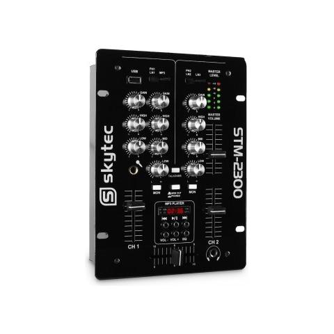 Mixer 2 Canali MP3-USB-SD Professionale per DJ art. 172740 - Foto 1