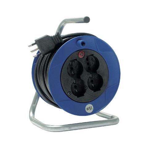 Avvolgicavo compatto 25m spina ITA16A+4 prese ITA10/16A+DE - Foto 2
