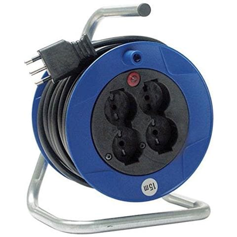 Avvolgicavo compatto 25m spina ITA16A+4 prese ITA10/16A+DE - Foto 1