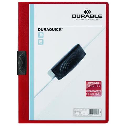 Cartellina Duraquick 1-20 Fogli A4 Colore Rosso - Foto 1