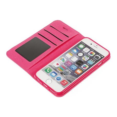 Wallet Folio Case, Cover A Libro - Apple Iphone 6 / 6s - Cherry - Foto 3