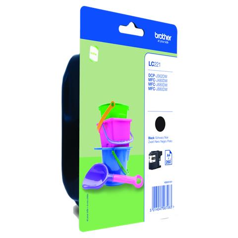 LC221BKBP, Nero, Standard, , DCP-J562DW MFC-J480DW MFC-J880DW - Foto 1