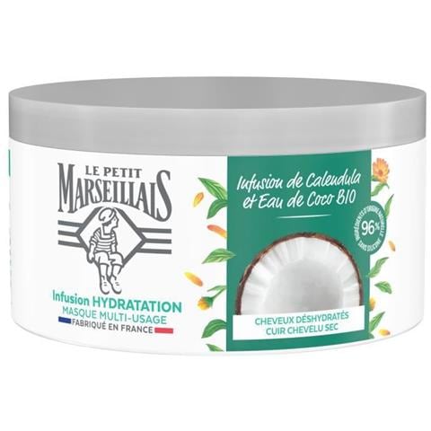 Maschera Idratazione Intensa Capelli Secchi E Danneggiati - Infuso Di Calendula E Acqua Di Cocco - 300 Ml - Foto 1