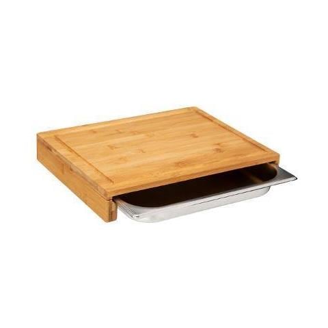 Tagliere Con Vassoio, 35 X 28 Cm, Bambù - Foto 2