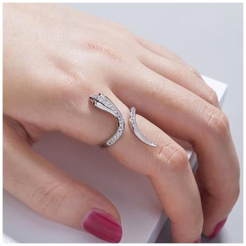 Anello In Argento A Forma Di Serpente Silver - Foto 6