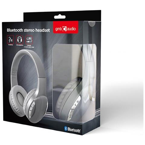 BTHS-01-SV cuffia e auricolare Con cavo e senza cavo A Padiglione Musica e Chiamate Micro-USB Bluetooth Argento - Foto 3