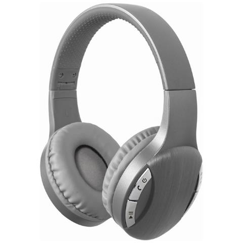 BTHS-01-SV cuffia e auricolare Con cavo e senza cavo A Padiglione Musica e Chiamate Micro-USB Bluetooth Argento - Foto 1