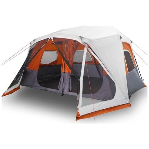 Tenda Famiglia LED 10 Persone Grigio /Arancione Rilascio Rapido - Foto 2