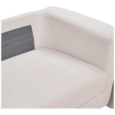 Divano 3 Posti Maunu Velluto Beige Chiaro - Foto 2