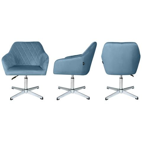 Samira Poltrona Ufficio Regolabile In Altezza In Velluto Carta Da