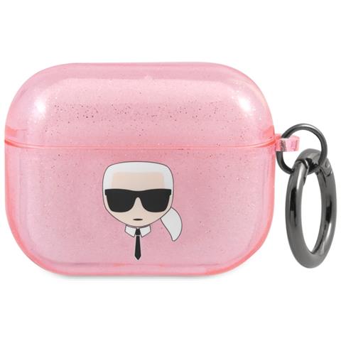 Cover Per Airpods 3 Glitter Chic In Tpu Alta Qualità, Rosa - Foto 1