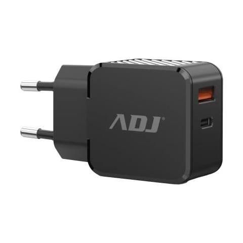 CARICA BATTERIA CASA 2P USB 30W BK 1PORTA FAST CHARGE+1PORTA PD TYPE C - Foto 1