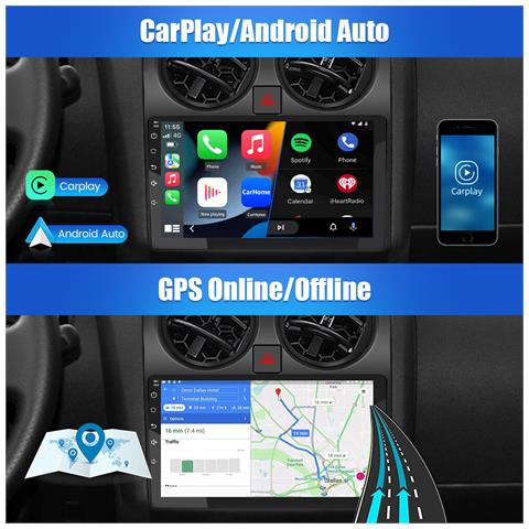 Autoradio Android Per Qashqai J10 (2g+32gb) 2006-2013 Con Carplay Android Auto Mirrorlink Bluetooth Fm Rds Comandi Al Volante Wifi Gps Navigatore - Foto 7