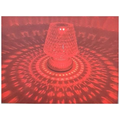 Lampada Tavolo Effetto Cristallo Ricaricabile Touch Usb Luce Rgb Led Telecomando - Foto 4