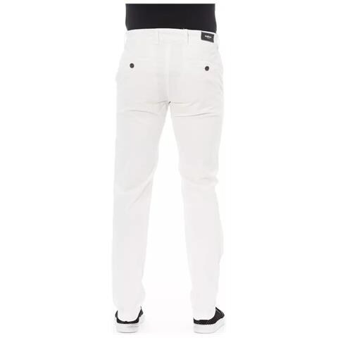 Jeans E Pantaloni In Cotone Bianco - W34 - Foto 3