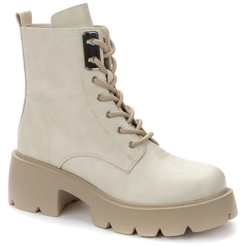 Beige Casual Closed Booties Stivaletti Sintetico E Tessile Scarpe Donna Beige Eu 38, 938035/06-03 - Foto 1