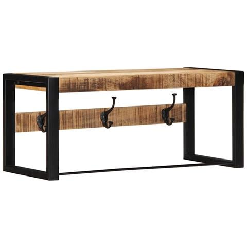 Appendiabiti 80x35x35 Cm In Legno Massello Grezzo Di Mango - Foto 1