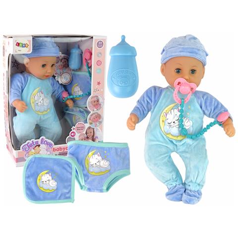 Babypop Sound Dummy Slab Blauwe Kat Pyjama - Foto 1