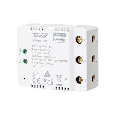 Ogemray Smart Relay 25A - Relè intelligente Ogemray 25A + PM - Foto 1