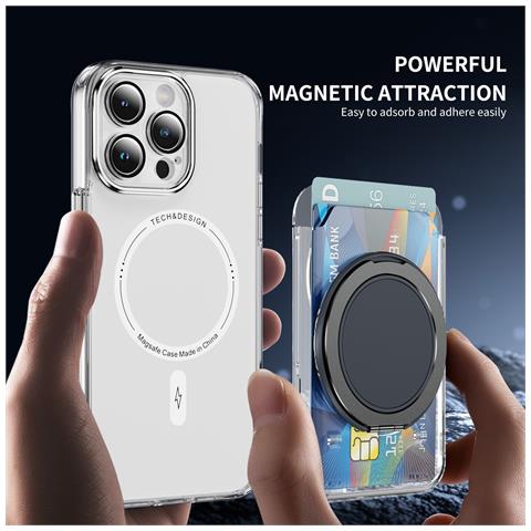 Porta Carte Con Supporto Magnetico Grey - Foto 1