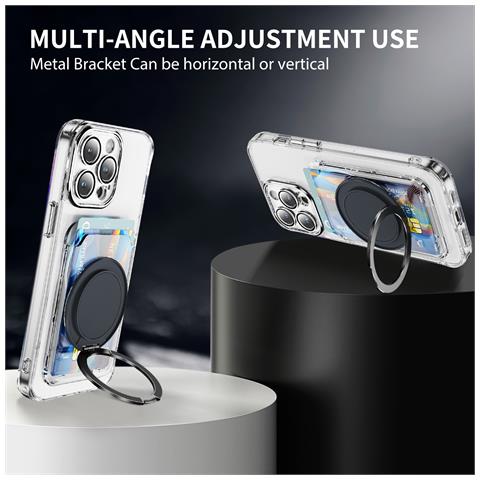 Porta Carte Con Supporto Magnetico Grey - Foto 5