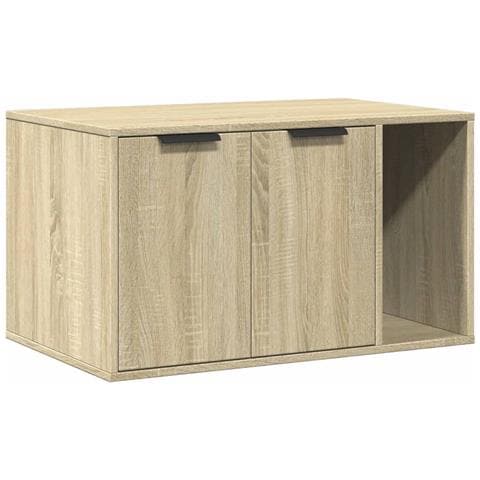 Recinto Lettiera Gatti Rovere Sonoma 80x50x45 cm in Truciolato - Foto 1