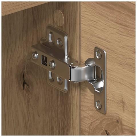 Supporto TV in Rovere Artigianale - 150x30x50 cm - Realizzato in Legno Ingegnerizzato - Foto 9