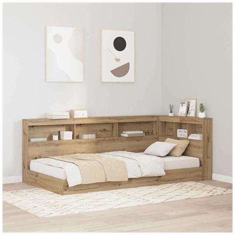 Testata contenitore rovere artigianale 90 cm Legno multistrato - Foto 2