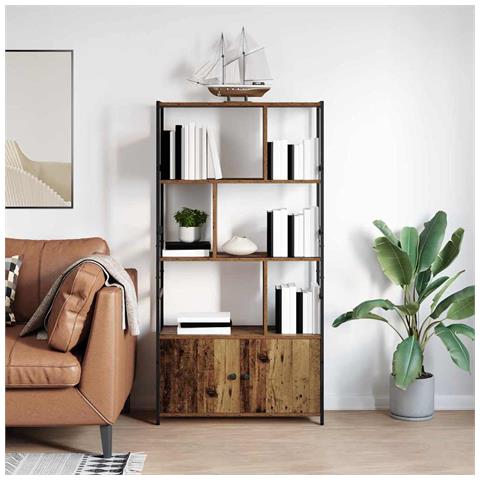 Libreria Legno vecchio 80 x 30 x 155.5 cm Legno multistrato - Foto 2