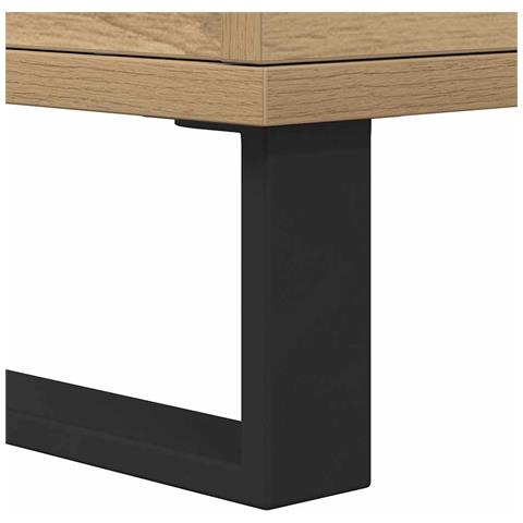 Comodini 2pz Rovere Artigianale 40x35x50 cm Legno Multistrato - Foto 9