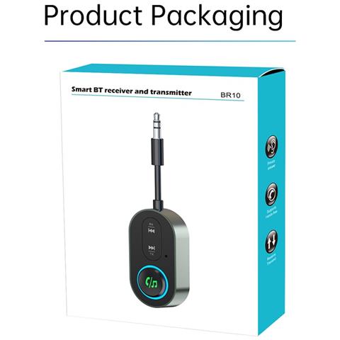 Ricevitore E Trasmettitore Audio Wireless Bluetooth 5.3 - Adattatore Br10t Con Lunga Durata Della Batteria - Foto 7