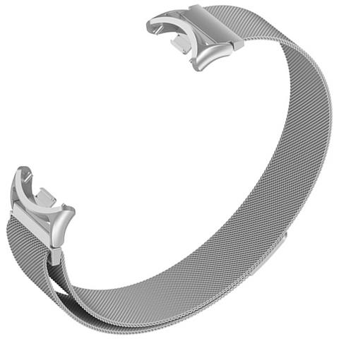 Cinturino In Metallo Compatibile Con Xiaomi Band 8/9/10 - Design Magnetico A Molla Silver - Foto 2